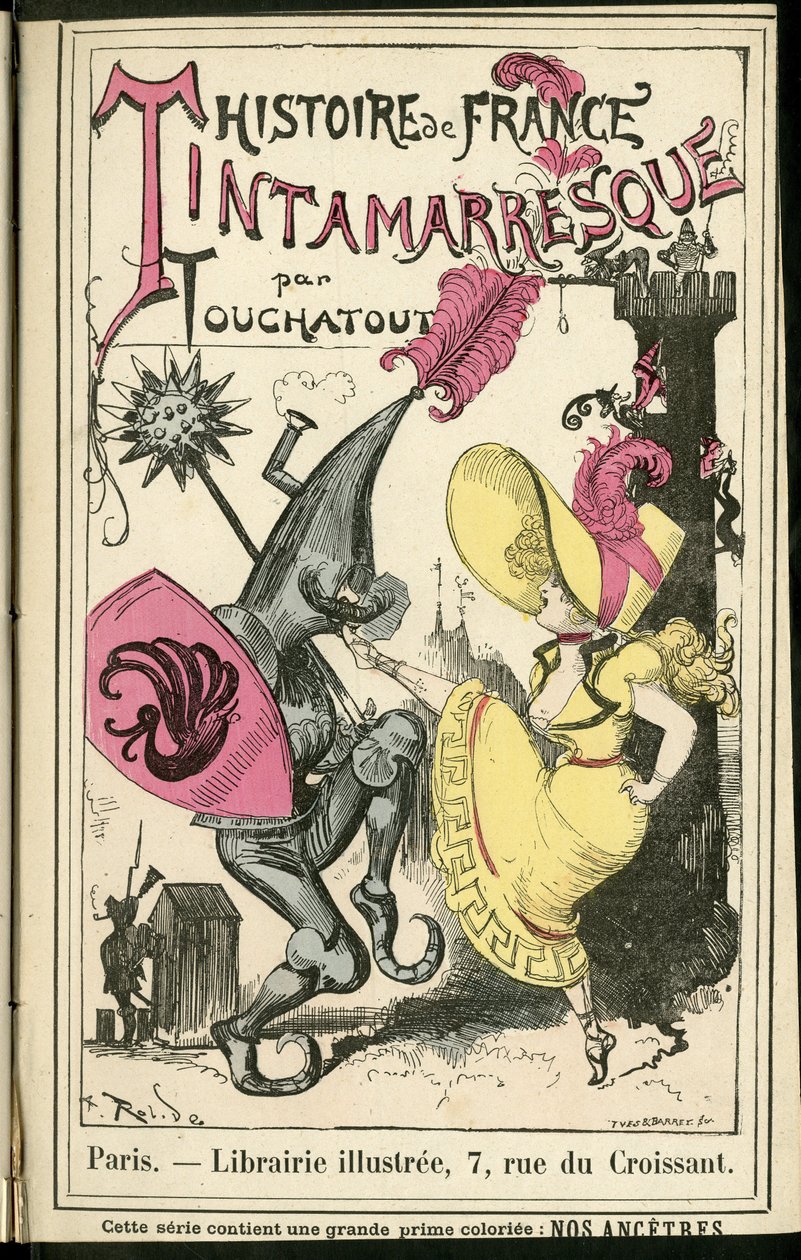 رسم توضيحي لألبرت روبيدا (1848-1926) في Histoire de France tintamarresque، كاليفورنيا. 1880 - التاريخ والرقص بواسطة ألبرت روبيدا