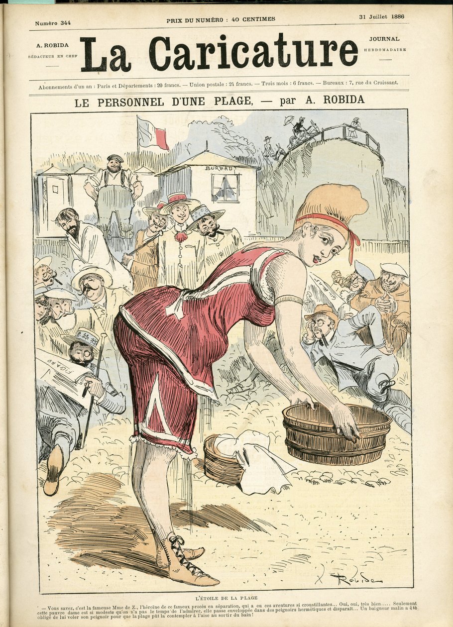 رسم توضيحي لألبرت روبيدا (1848-1926) لبطانية La Caricature (1880) بواسطة ألبرت روبيدا