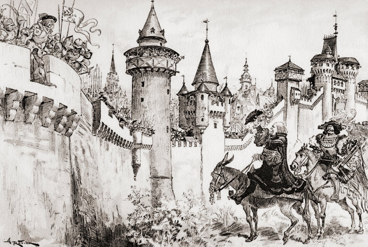 La Harangue Faite Par Ulric Gallet A Picrochole أو الحنجرة التي تم تسليمها بواسطة Ulric Gallet إلى Picrochole. بواسطة ألبرت روبيدا