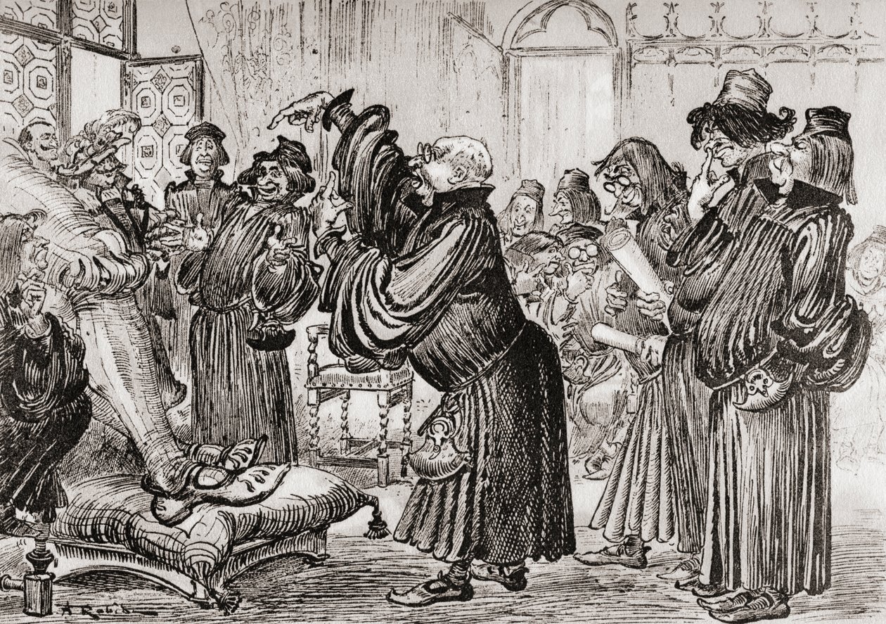 Le Sophiste feut introduict et commença sa harangue en toussant أو The Sophist تم تقديمه وبدأ حديثه بالسعال. بواسطة ألبرت روبيدا