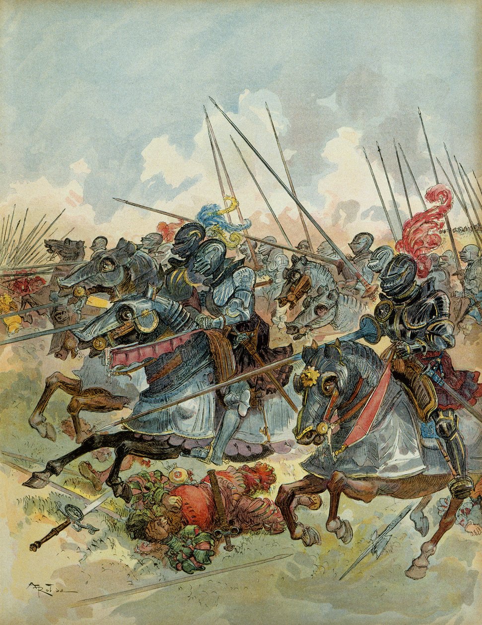 Sixth Italian War (1521-1526): Battle of Pavia (Italy), February 24 بواسطة ألبرت روبيدا