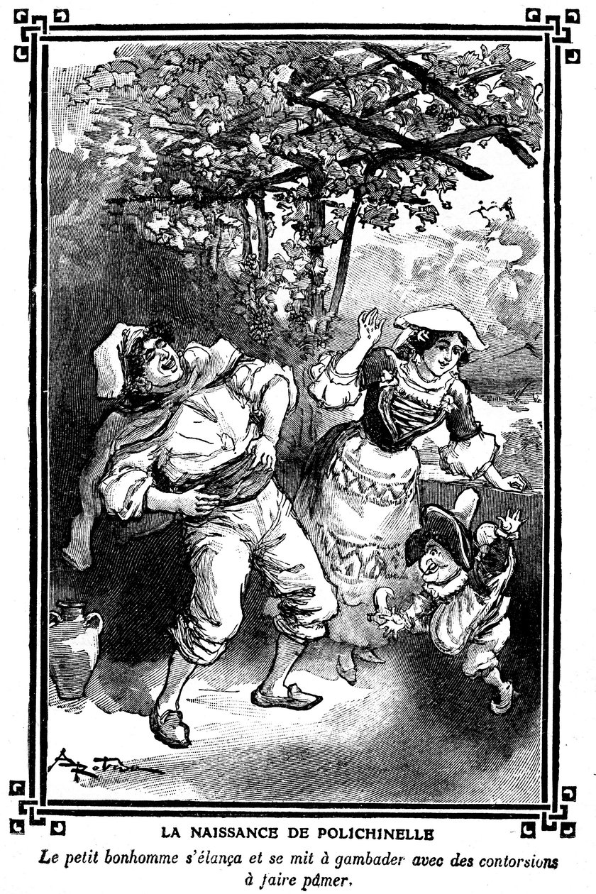 ولادة بوليشينيل. رسم لألبرت روبيدا (1848-1926) في كتاب قراءات الأطفال 1920-1930. بواسطة ألبرت روبيدا