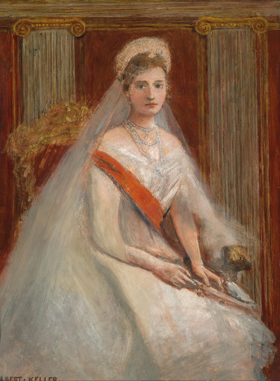صورة الإمبراطورة ألكسندرا فيودوروفنا من روسيا 1872-1918 ، زوجة القيصر نيكولاس الثاني. بواسطة ألبرت فون كيلر