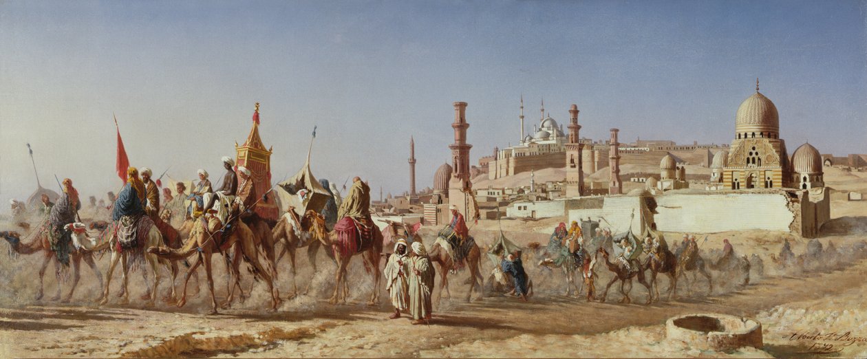 القافلة ، 1872 بواسطة ألبرتو بوزو