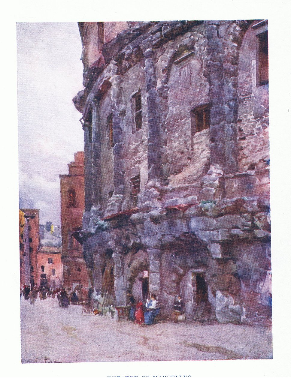 مسرح Marcellus ، من روما الذي نشرته A & C Black Ltd ، 1925 بواسطة ألبرتو بيزا