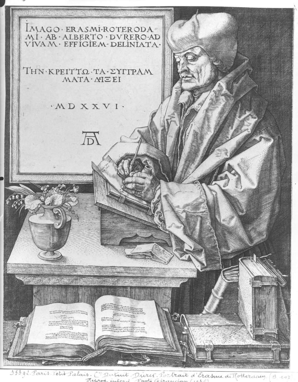 Desiderius Erasmus (1466-1536) من روتردام ، 1526 بواسطة ألبريشت دورر