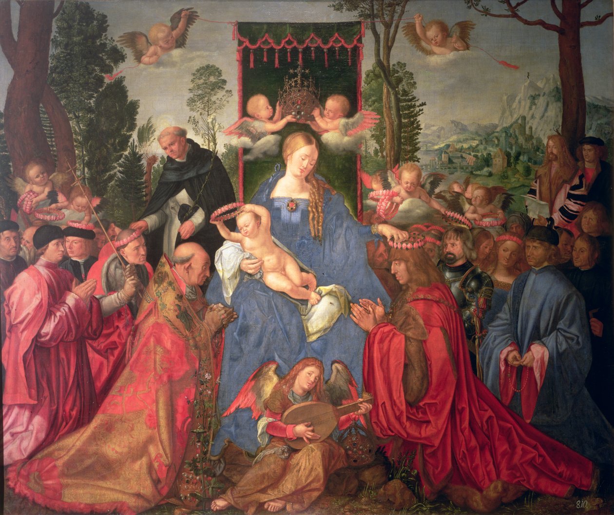 جارلاند الورد Altarpiece ، 1600 بواسطة ألبريشت دورر