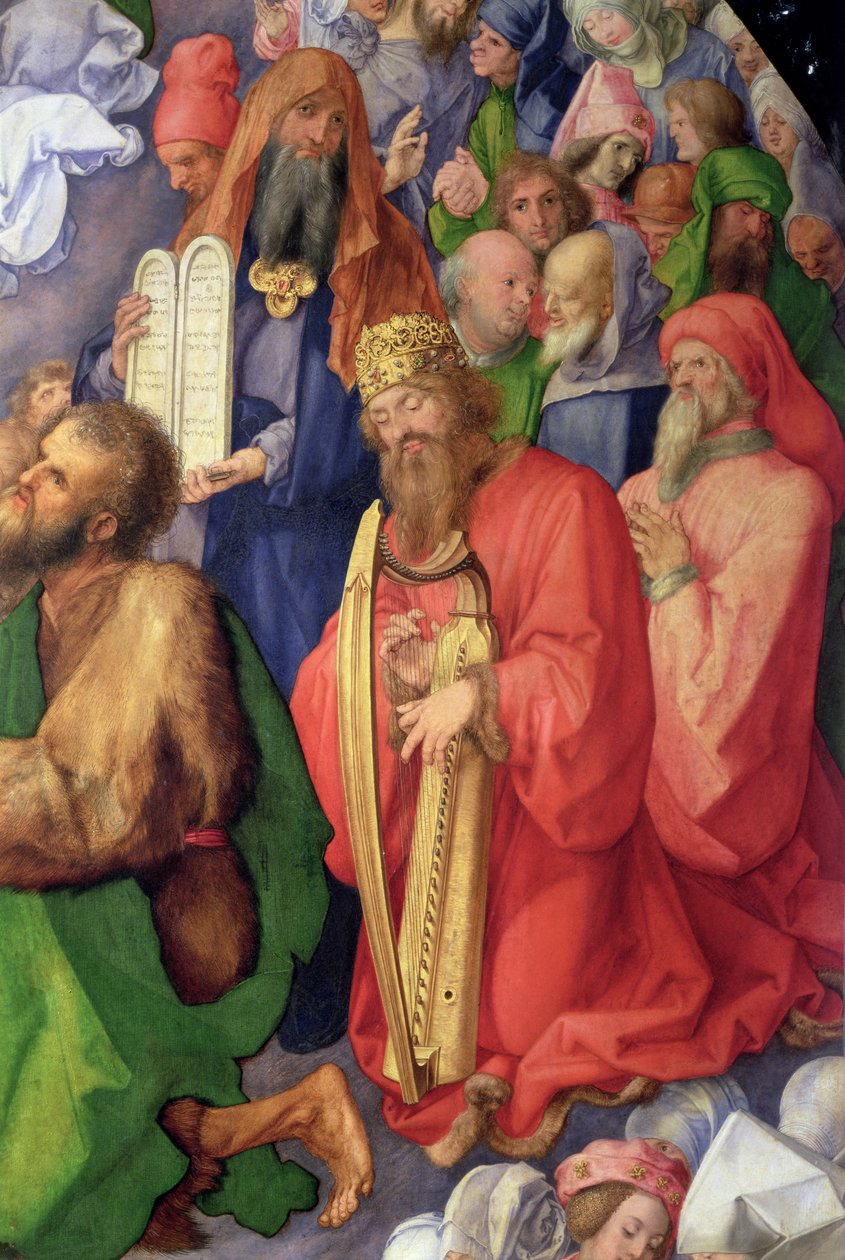Landauer Altarpiece: King David ، 1511 (لوحة) (تفاصيل 68677) بواسطة ألبريشت دورر