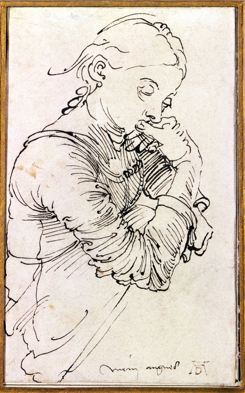 `` My Agnes &39;&39; ، زوجة Durer التي تم تصويرها كفتاة ، 1494 بواسطة ألبريشت دورر