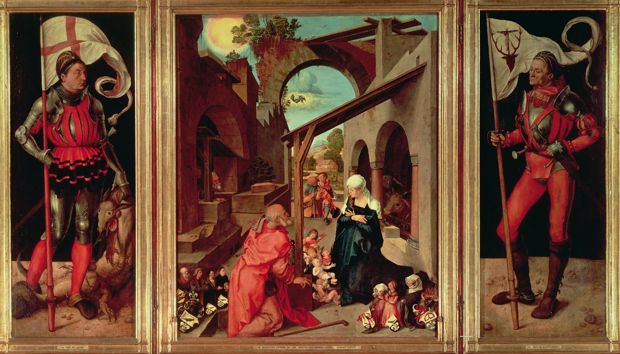 Paumgartner Altarpiece ، c.1500 (درجة الحرارة على اللوحة) (انظر أيضًا 61057 و 331713) بواسطة ألبريشت دورر
