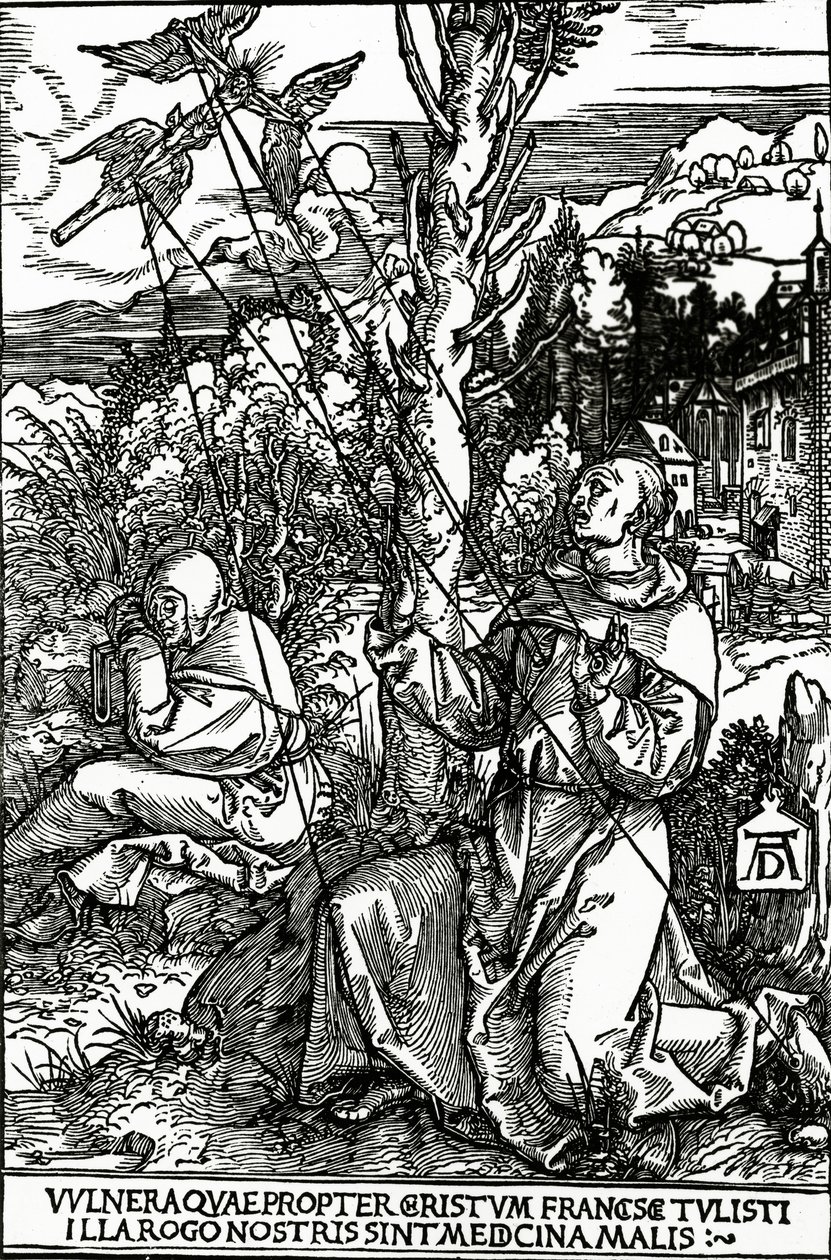 تلقي القديس فرنسيس الندبات ، c.1503-4 بواسطة ألبريشت دورر