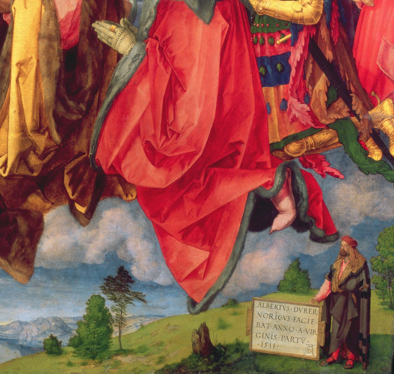 The Landauer Altarpiece ، عيد جميع القديسين ، 1511 (تفاصيل 68677) بواسطة ألبريشت دورر