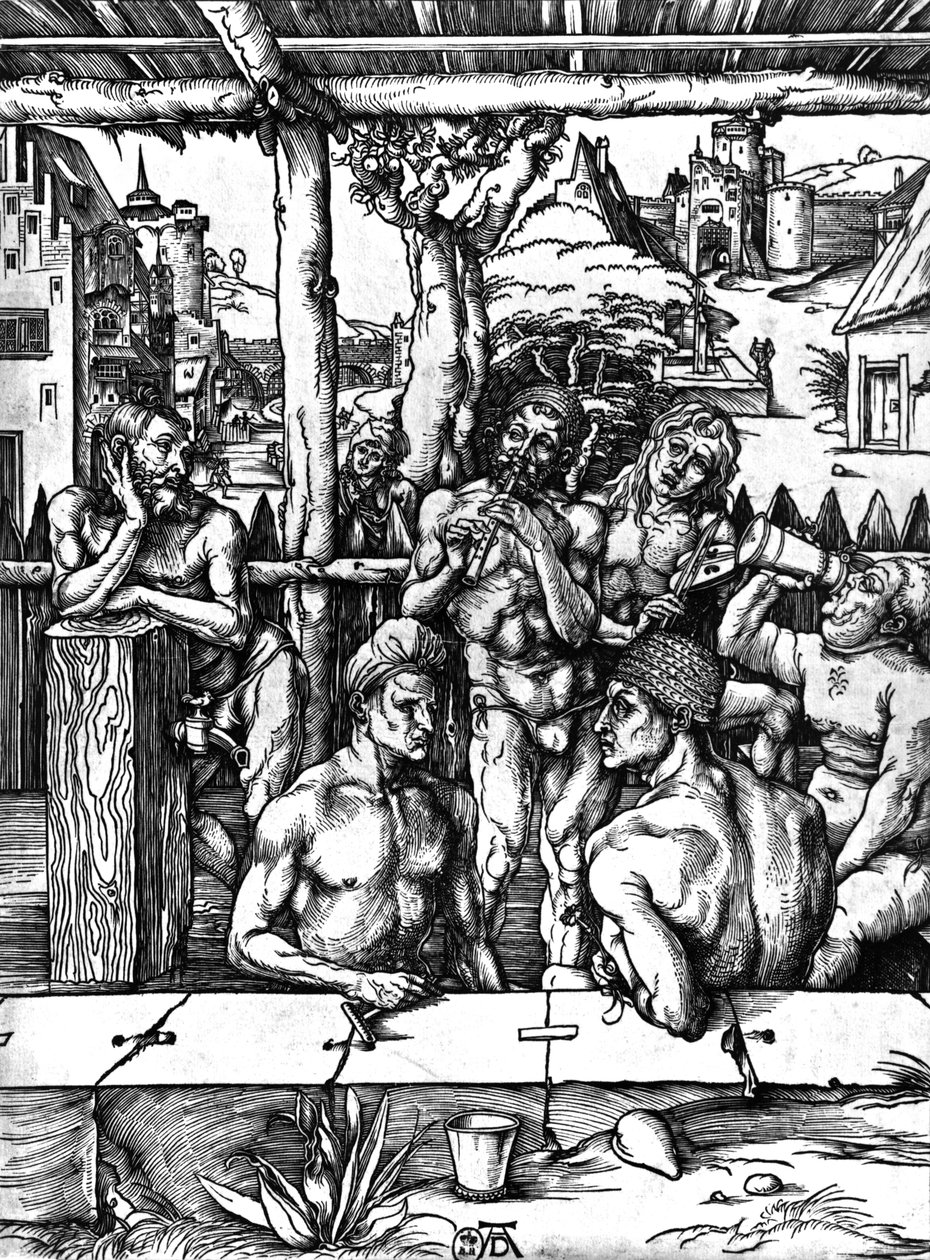 حمام الرجال ، ج .1498 بواسطة ألبريشت دورر