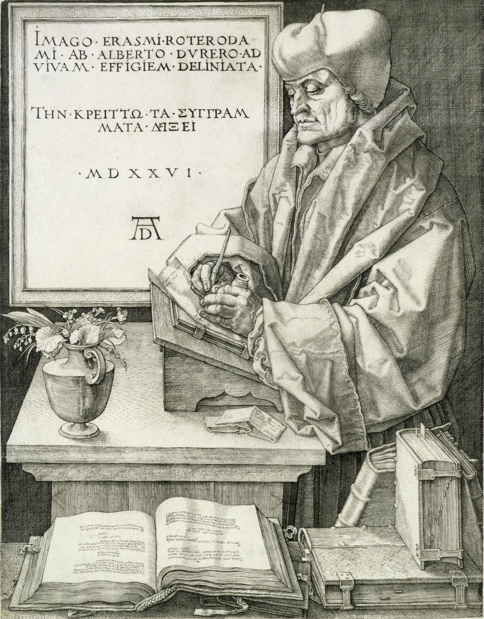 Desiderius Erasmus (1466-1536) من روتردام ، 1526 بواسطة ألبريشت دورر