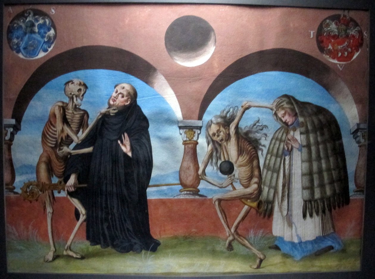 نسخة من Danse Macabre من مقبرة برن الدومينيكية بواسطة ألبريشت كاو
