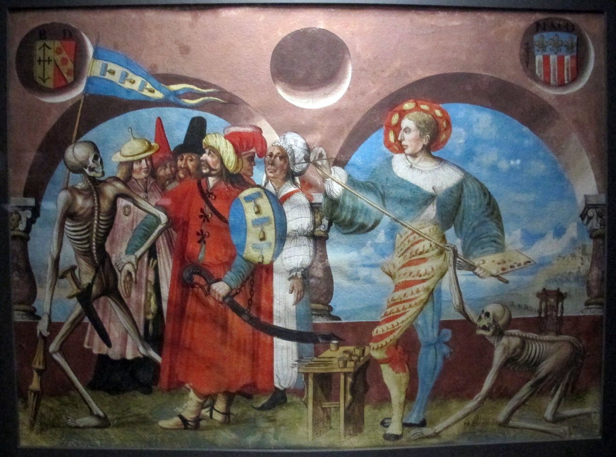 نسخة من Danse Macabre من مقبرة برن الدومينيكية بواسطة ألبريشت كاو