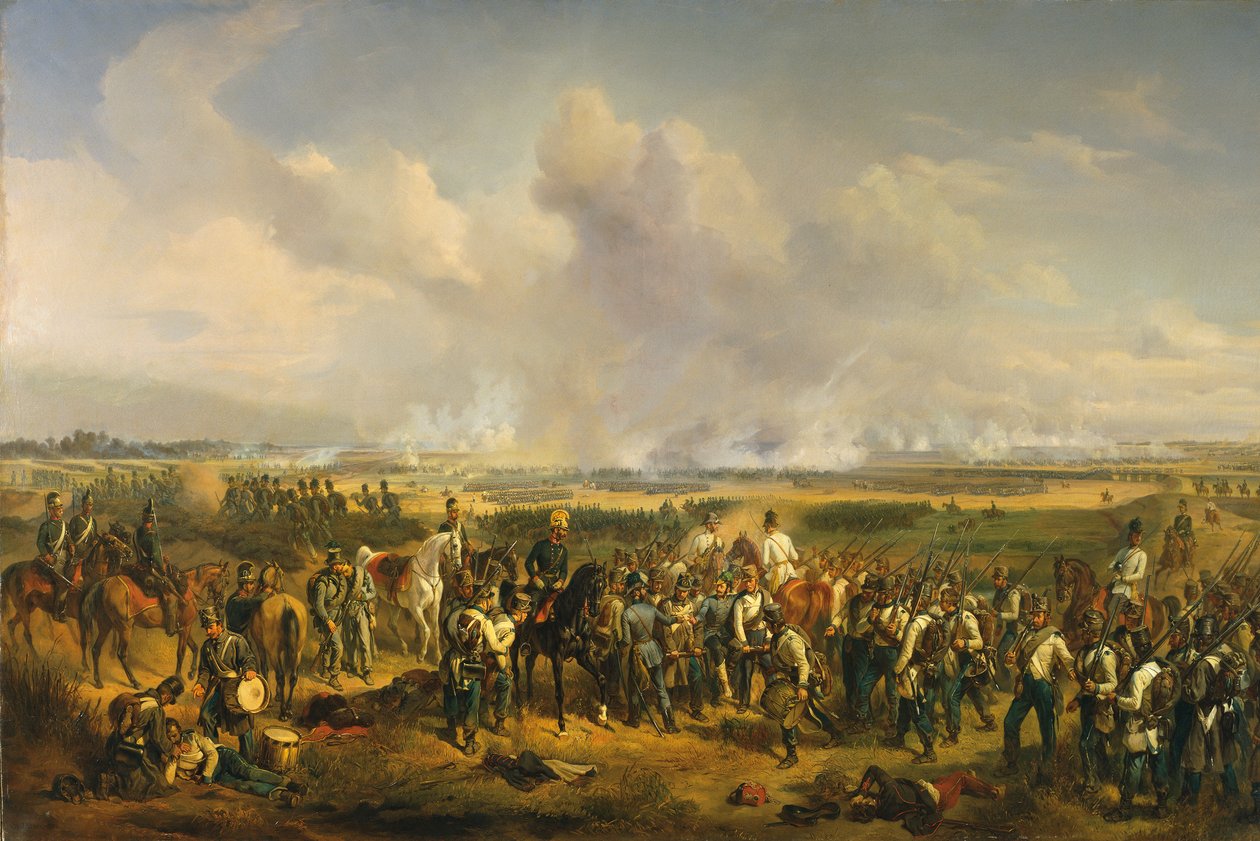 معركة سزريج في 5 أغسطس 1849 ، 1853. بواسطة ألبريشت آدم