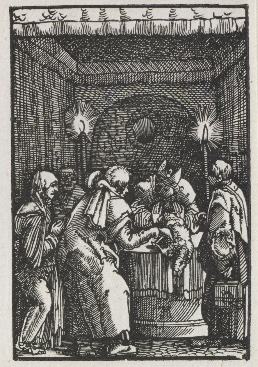 سقوط وفداء الإنسان: عرض يواكيم الذي رفضه رئيس الكهنة ، ج. 1515. بواسطة ألبريشت التدورفر