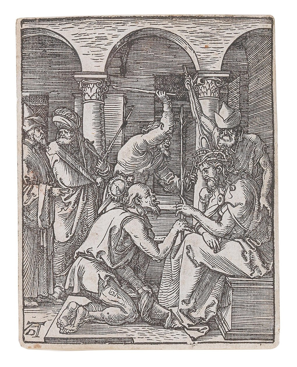 المسيح مُتوج بالأشواك ، من سلسلة The Small Passion ، حوالي 1509-1511. بواسطة ألبريشت دورر