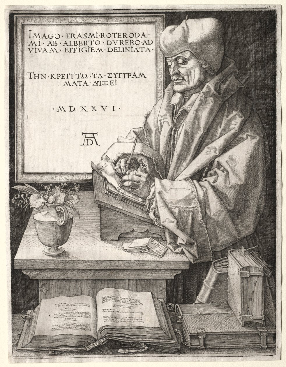 Desiderius Erasmus من روتردام ، 1526. بواسطة ألبريشت دورر