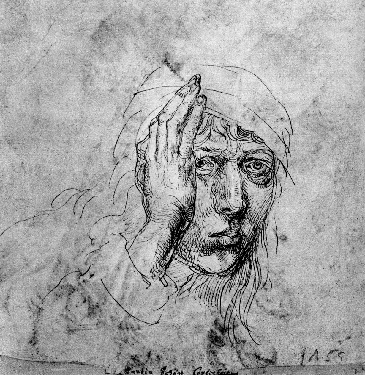 صورة ذاتية مع ضمادة ، 1492 ، 1936 بواسطة ألبريشت دورر