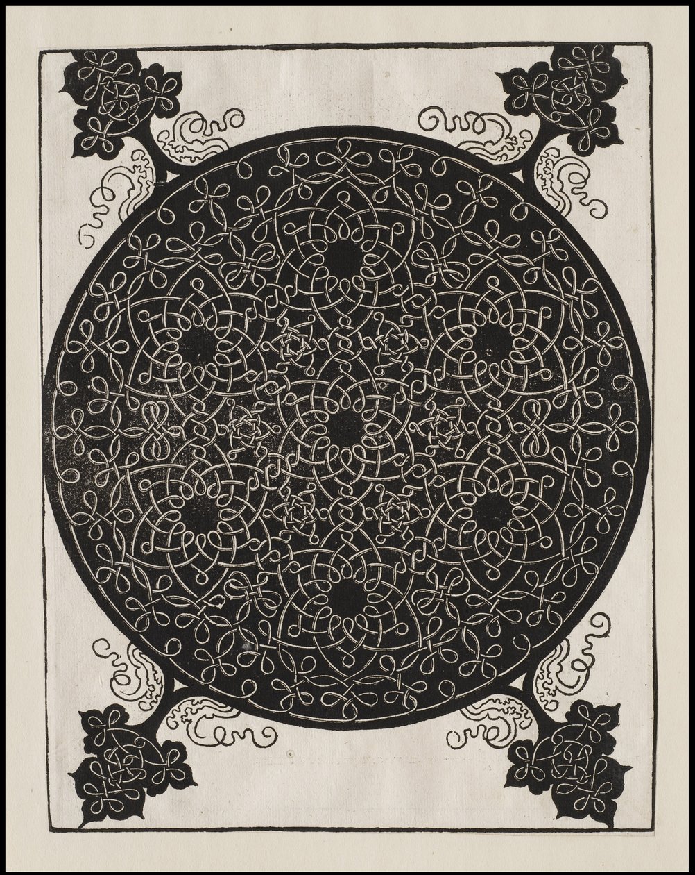 العقدة السادسة ، 7 أنظمة صغيرة من العقدة مع مراكز سوداء ، c.1506 بواسطة ألبريشت دورر