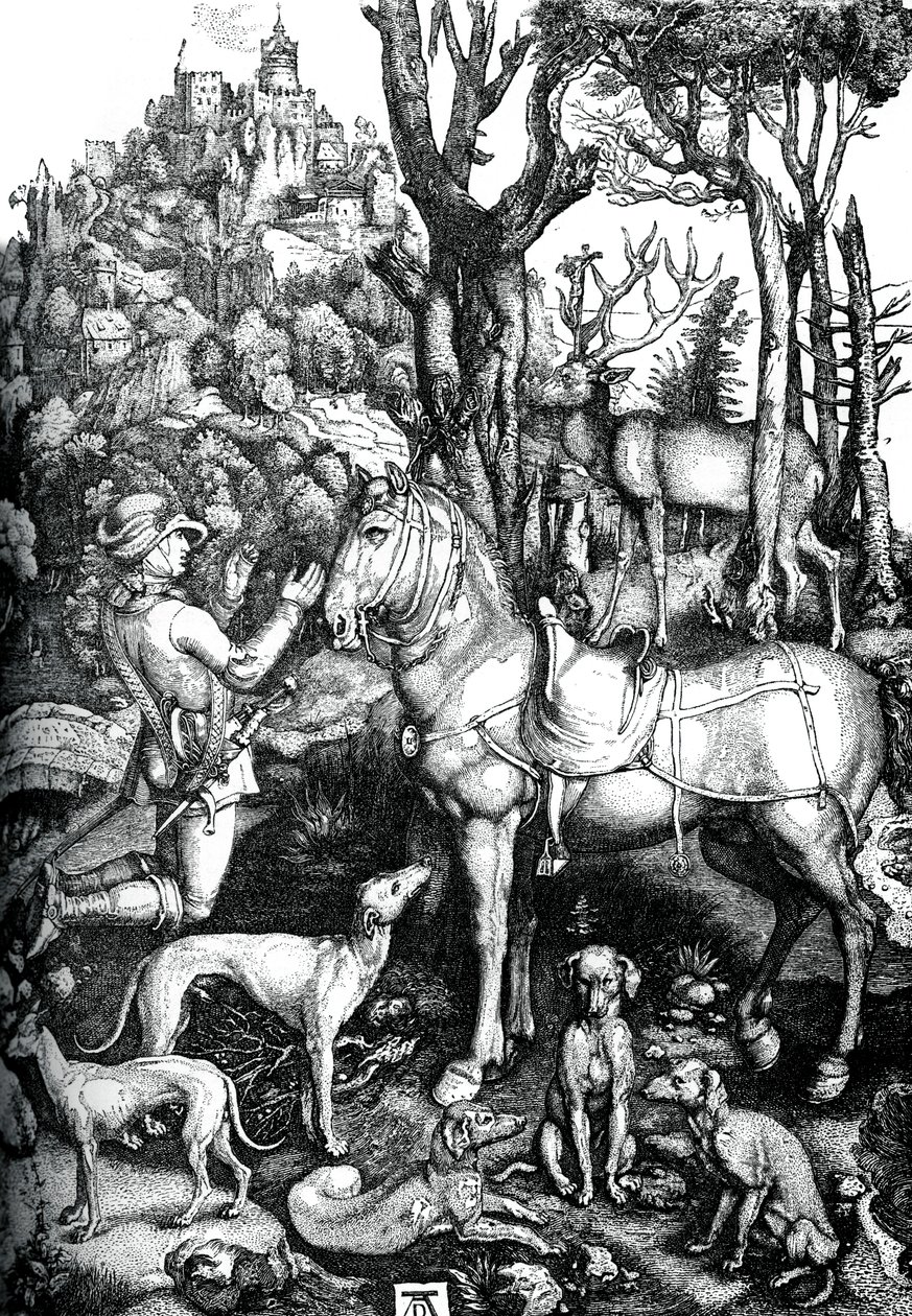 سانت يوستاس ، c1501 ، 1870. بواسطة ألبريشت دورر