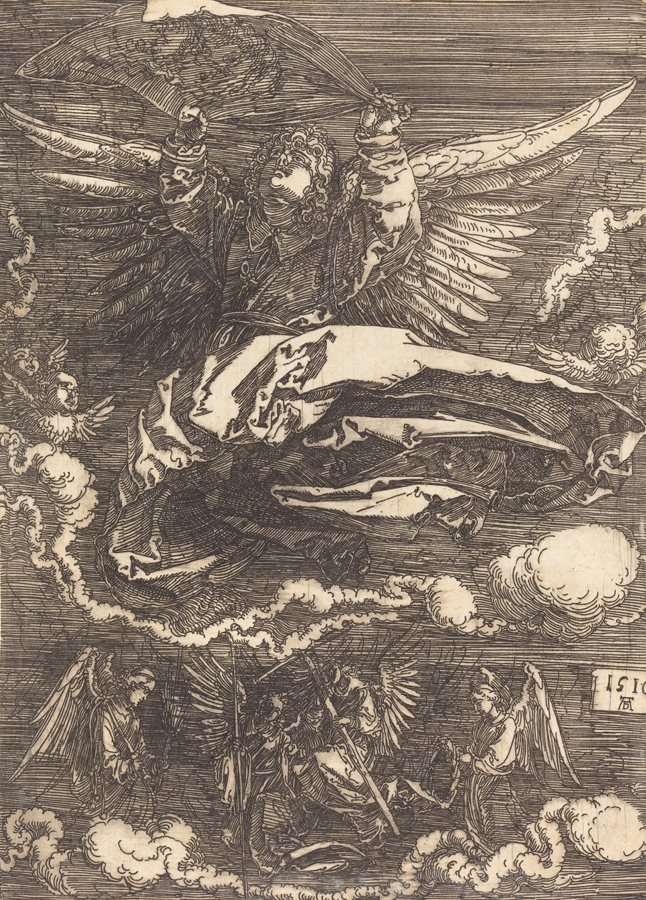 The Sudarium الذي عقده One Angel ، 1516. بواسطة ألبريشت دورر