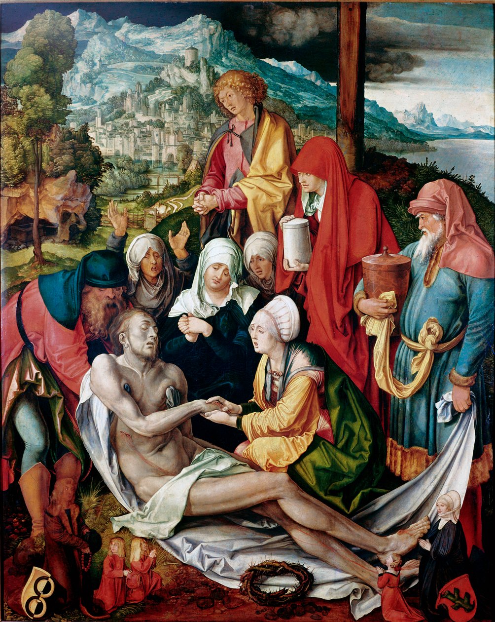 لوحة ترسب لألبريشت دورر (1471-1528) 1500 تقريبًا. خافت. 151x121 سم ميونيخ ، Alte Pinakothek بواسطة ألبريشت دورر