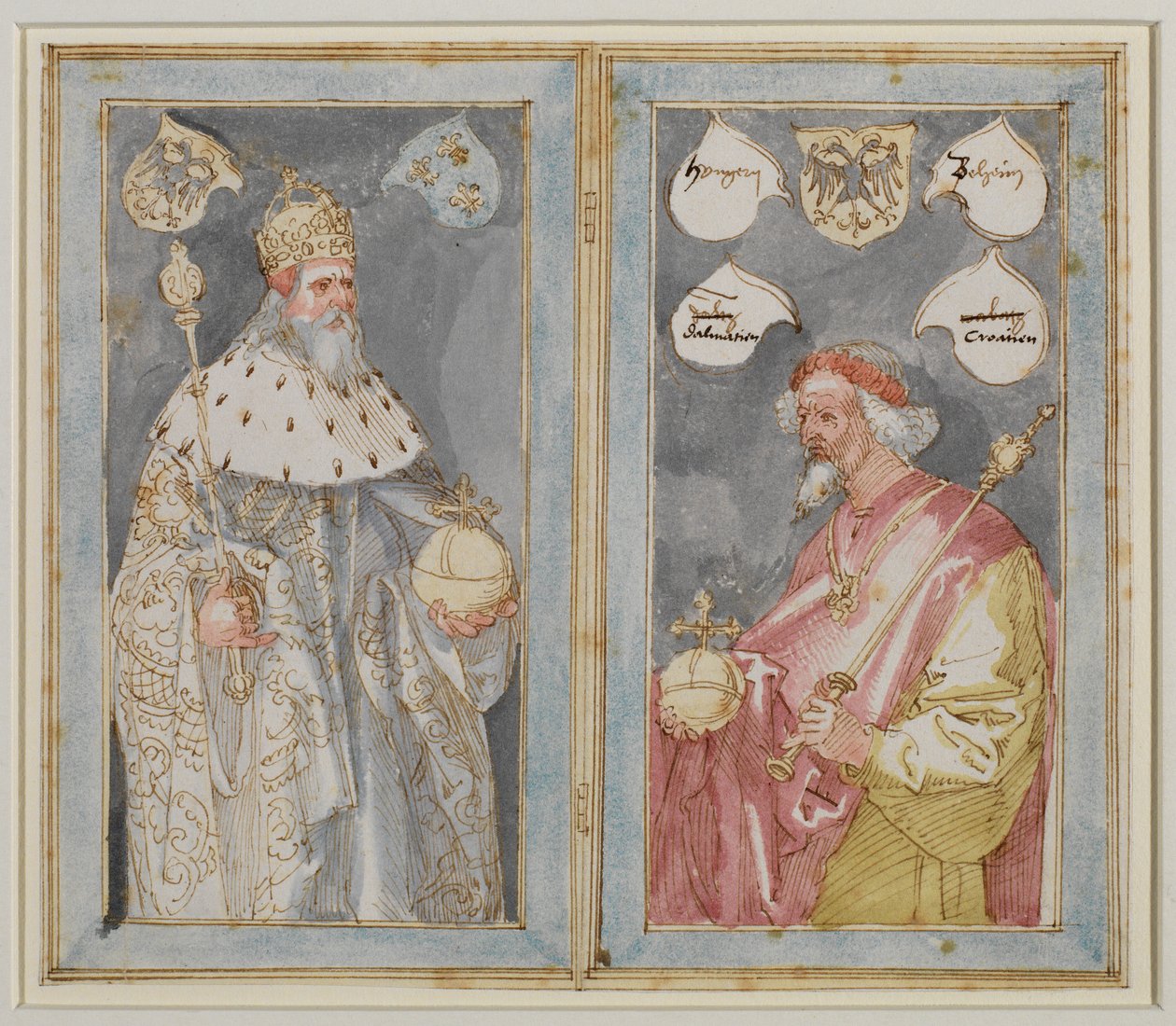 الأباطرة شارلمان و Sigismund ، 1507-1510 حوالي بواسطة ألبريشت دورر