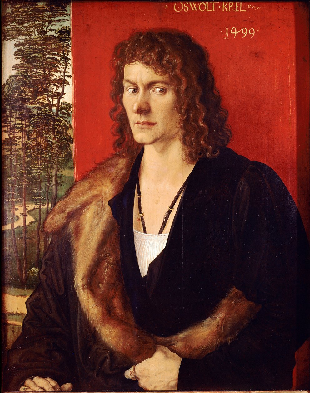 صورة لأوزولت كريل لوحة لألبريشت دورر (1471-1528) 1499 Dim.50x39 cm ميونخ ، Alte Pinakothek بواسطة ألبريشت دورر