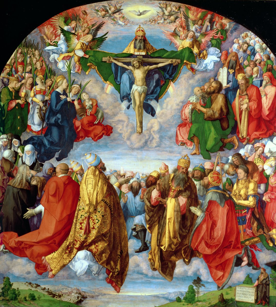 The Landauer Altarpiece ، عيد جميع القديسين بواسطة ألبريشت دورر