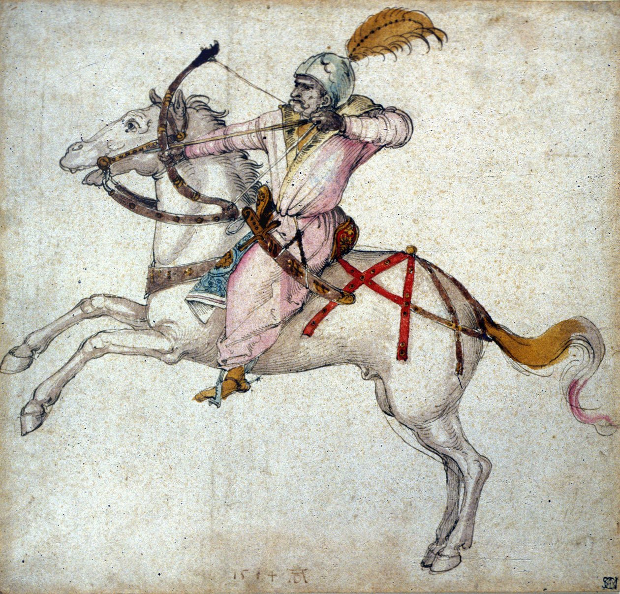 آرتشر على ظهور الخيل. رسم ألبريشت دورر (1471 - 1528). بواسطة ألبريشت دورر