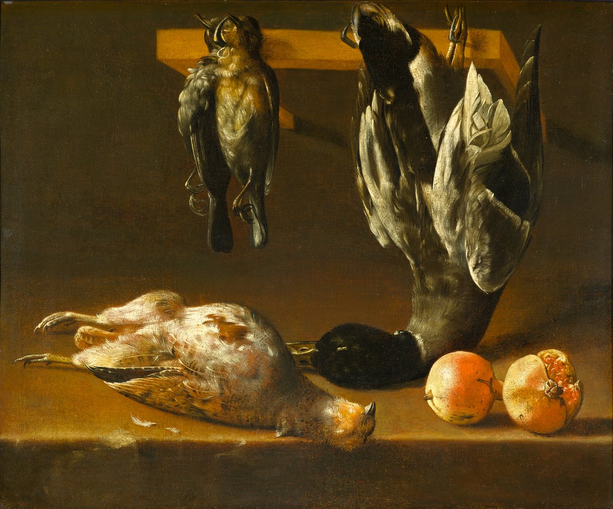 الحياة الساكنة مع الطيور والرمان ، c.1620-1640 بواسطة أليخاندرو دي لوارتي