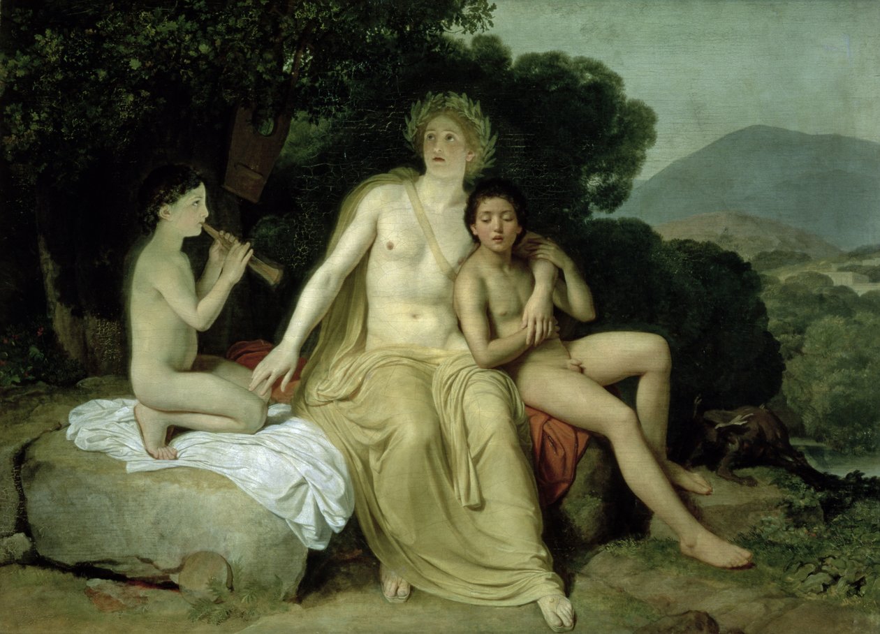 أبولو مع Hyacinthus و Cyparissus الغناء واللعب ، 1831-1834 بواسطة ألكسندر إيفانوف