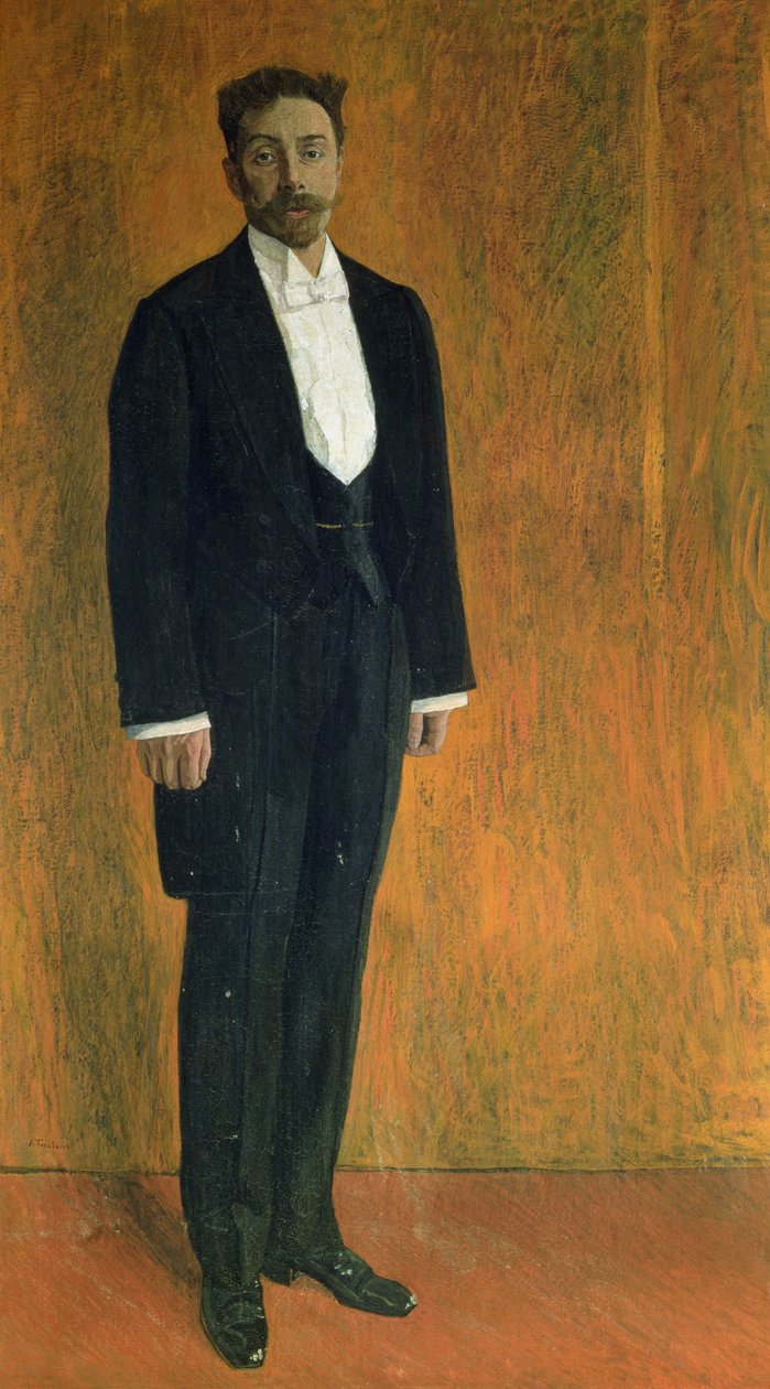 صورة ألكسندر سكرابين (1872-1915) (الغواش والباستيل على الكرتون) بواسطة ألكسندر ياكوفليفيتش جولوفين