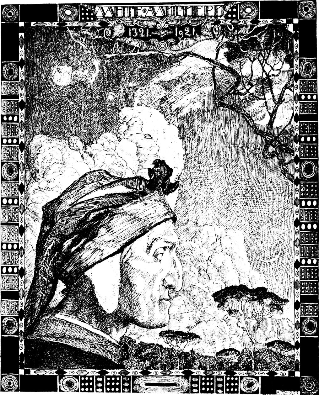 دانتي أليغييري ، شاعر إيطالي من العصور الوسطى ، 1921. بواسطة ألكسندر ياكوفليفيتش جولوفين