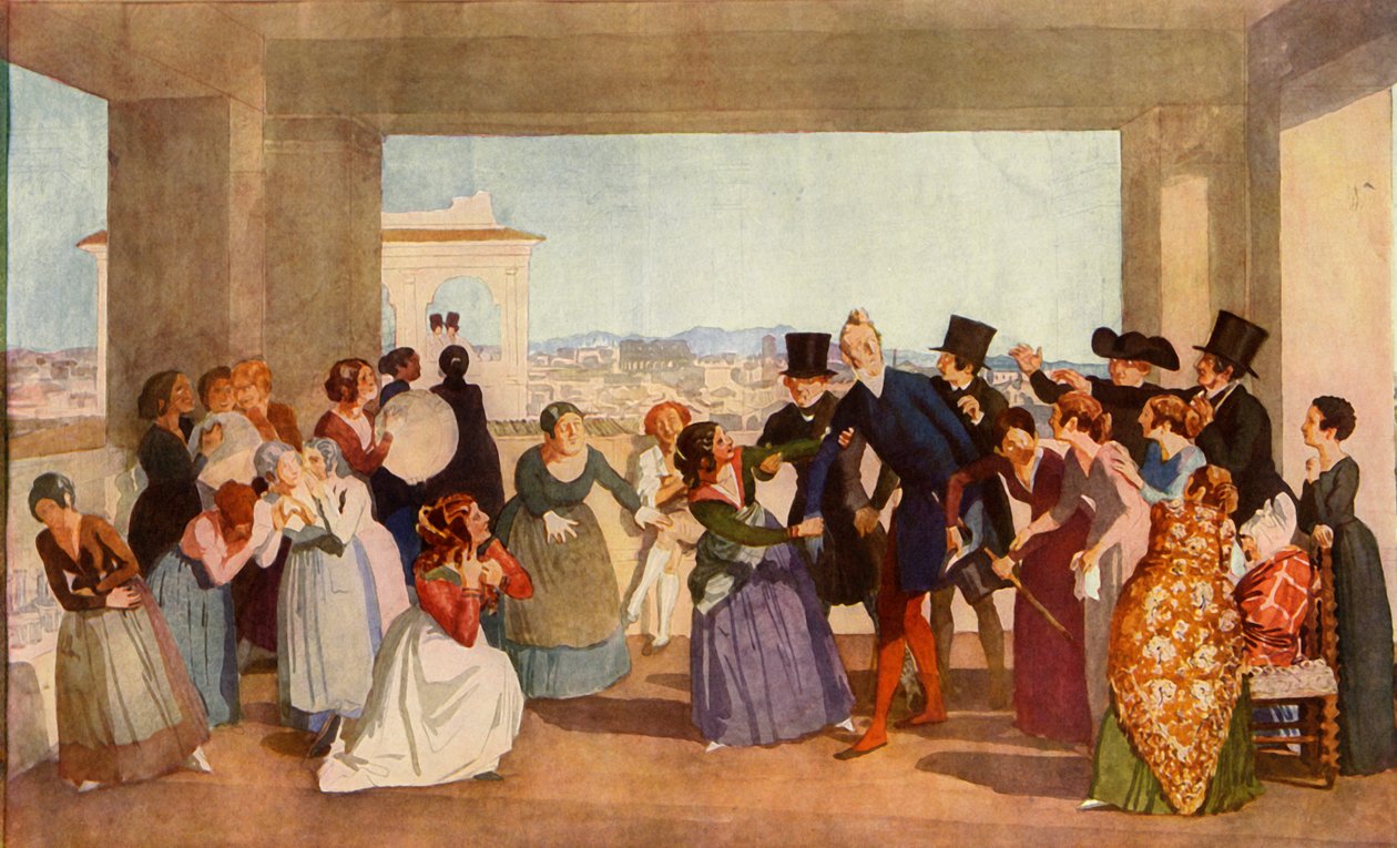 احتفال أكتوبر في روما ، c1842 ، 1965. بواسطة الكسندر ايفانوف