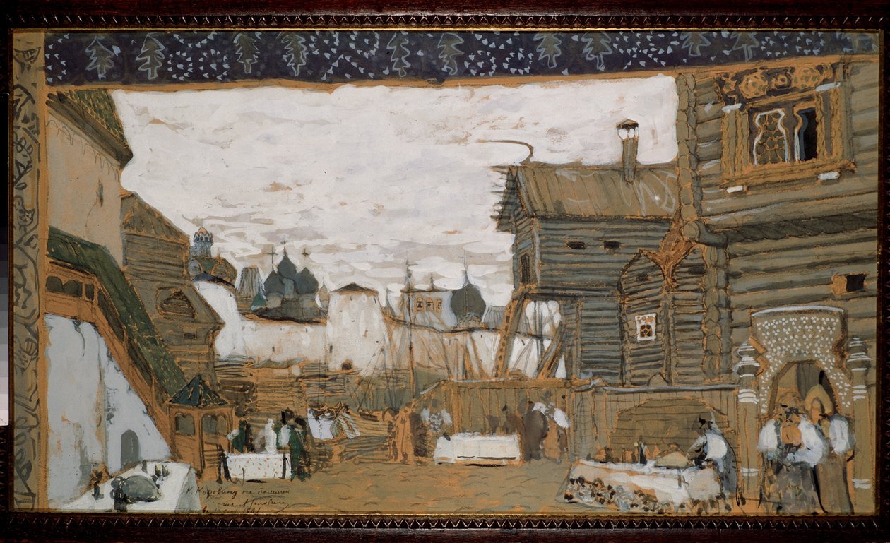 مجموعة تحضيرية لأوبرا بسكوف مايدن بريمسكي كورساكوف (ريمسكي كورساكوف) (1844-1908). بواسطة ألكسندر ياكوفليفيتش جولوفين