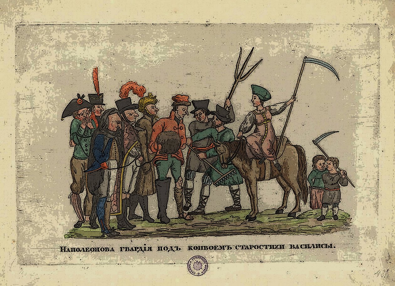 غراندي أرمي تحت حراسة ستاروستا فاسيليسا ، بعد عام 1812 بواسطة أليكسي جافريلوفيتش فينيسيانوف