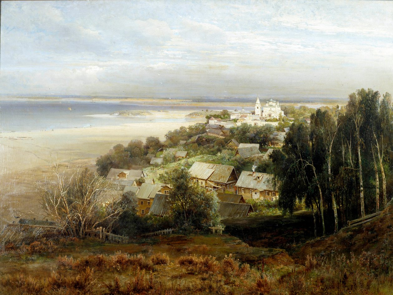 دير بيشيرسك. رسم أليكسي سافراسوف (سافراسوف) (1830-1897) بواسطة أليكسي كوندراتيفيتش سافراسوف