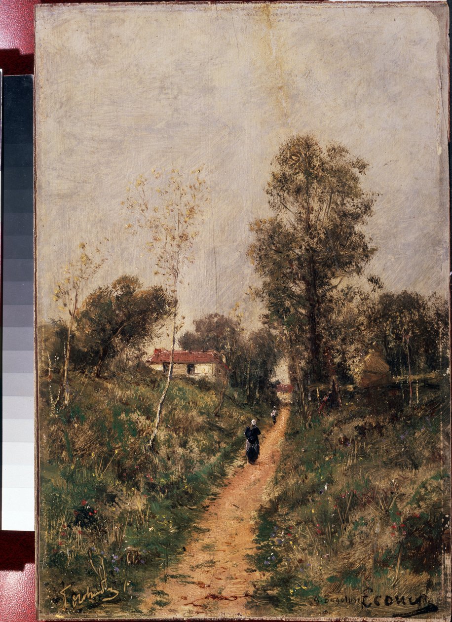 "" لو سينتييه. Ecouen "" Peinture d