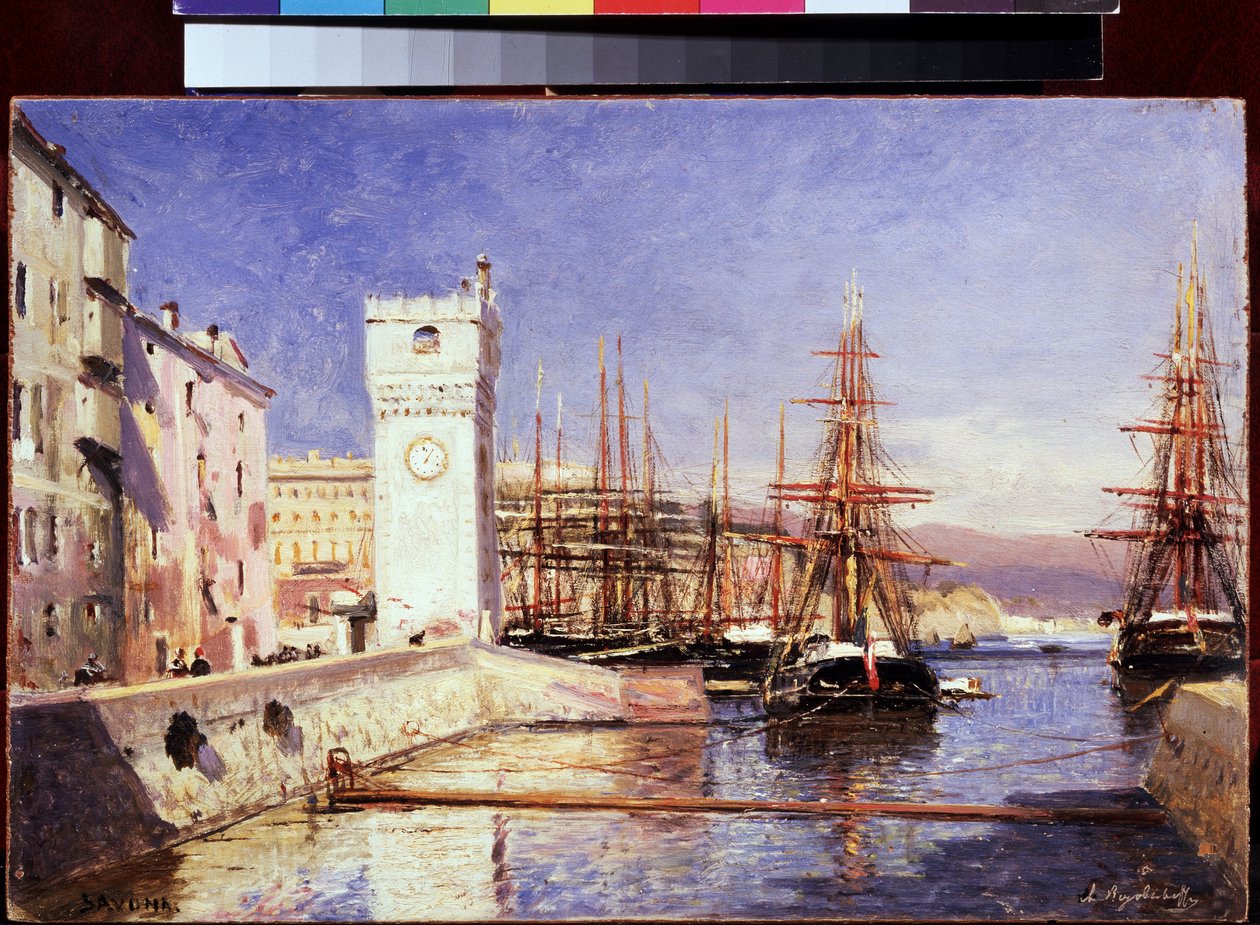 سافونا (سافونا) (إيطاليا). رسم أليكسي بتروفيتش بوجوليوبوف (بوغوليوبوف أو بوغوليوبوف) (1824-1896). زيت على قماش بواسطة أليكسي بتروفيتش بوغوليوبوف