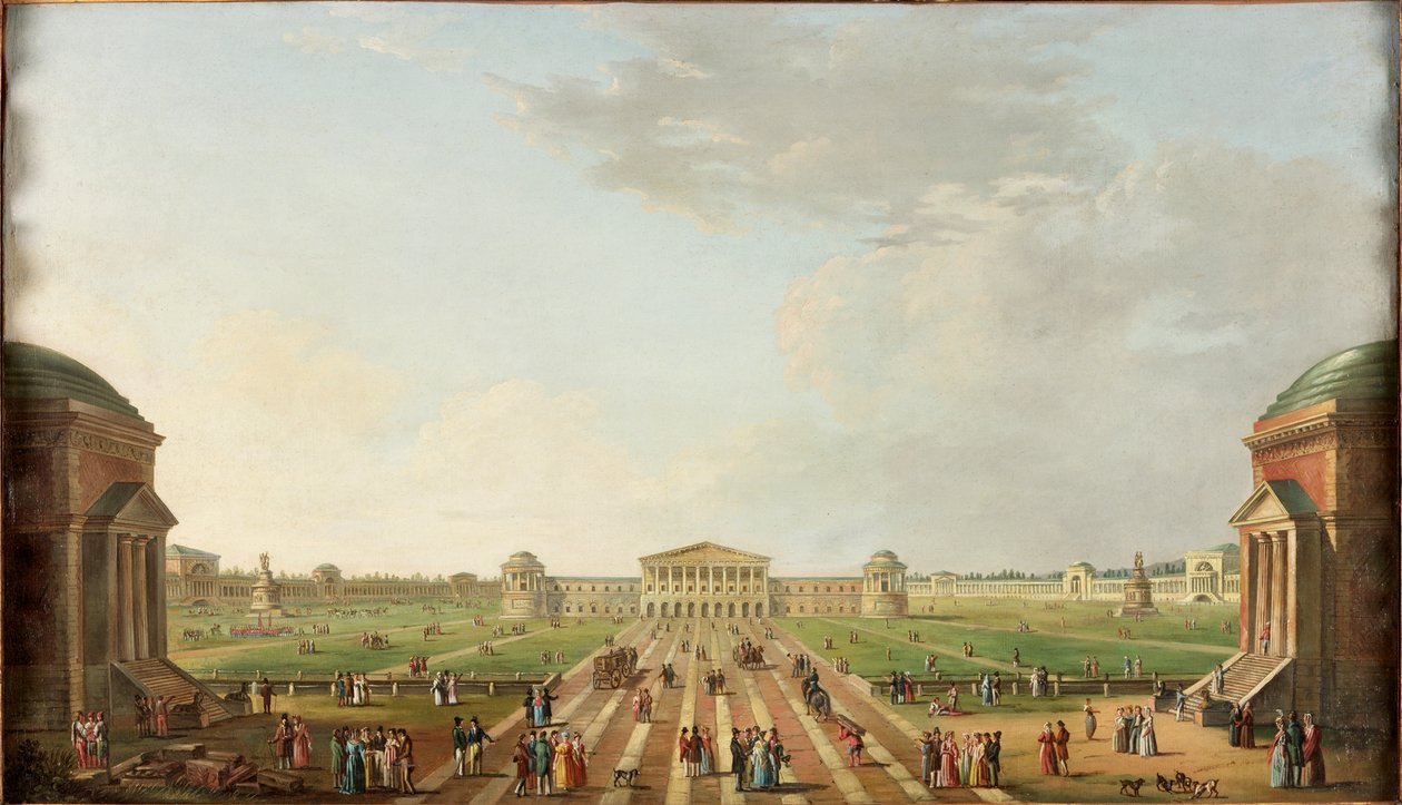 منظر لـ Foro Bonaparte المتوقعة ، ميلان ، c.1800 بواسطة اليساندرو سانكوريكو