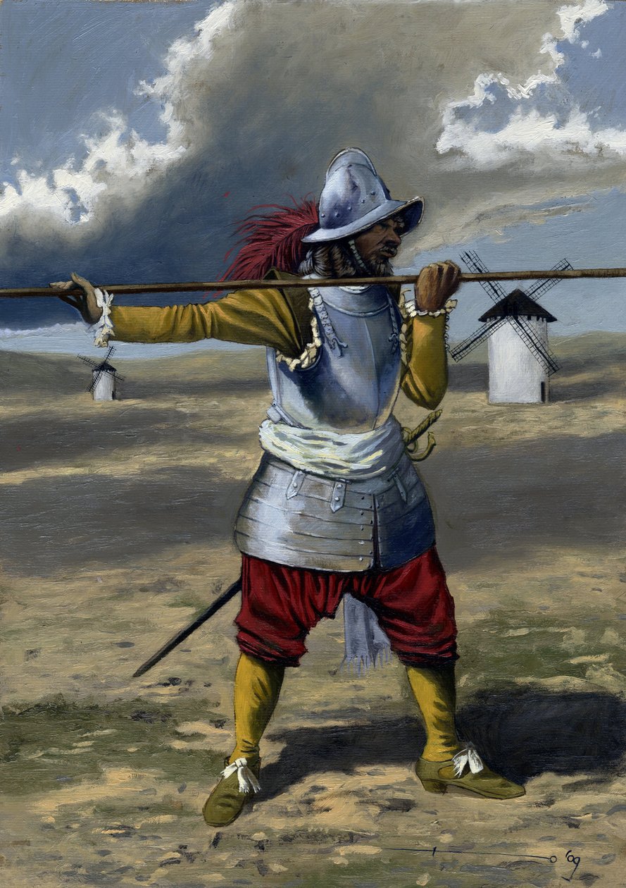 ترسيو ، بيكيير من المشاة الإسبان بين 1534 و 1704. رسم لأليساندرو لوناتي بواسطة أليساندرو لوناتي