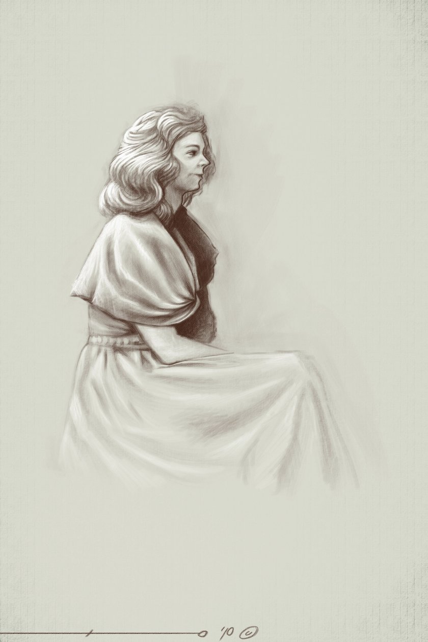 شابة تعيش في ظل الإمبراطورية الأولى ، أوائل القرن التاسع عشر. رسم من قبل أليساندرو لوناتي. 2010 بواسطة أليساندرو لوناتي