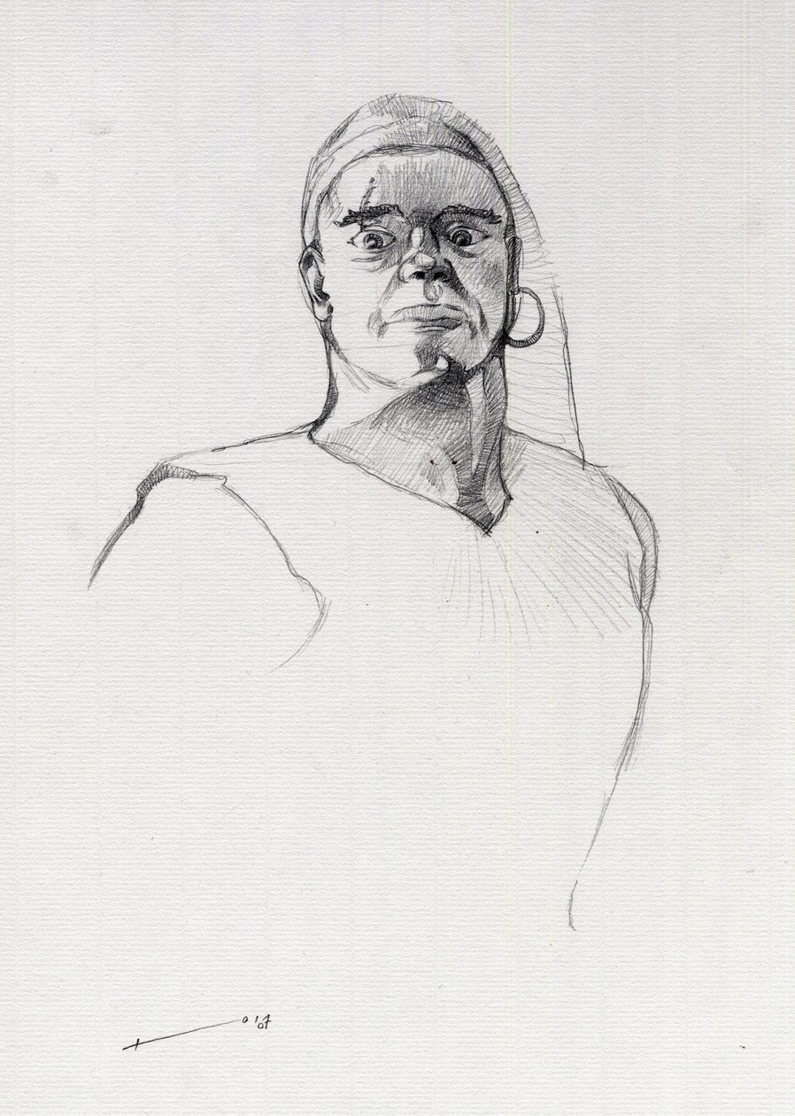 صورة قرصان (قرصان) أو تمثال نصفي للبحار. رسم أليساندرو لوناتي بواسطة أليساندرو لوناتي