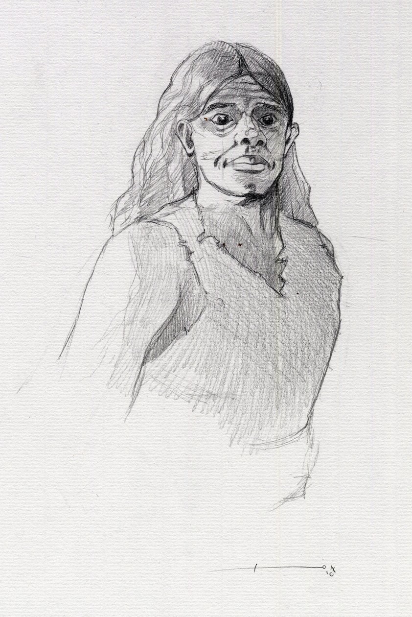 صورة قرصان (قرصان) أو تمثال نصفي للبحار. رسم أليساندرو لوناتي. بواسطة أليساندرو لوناتي