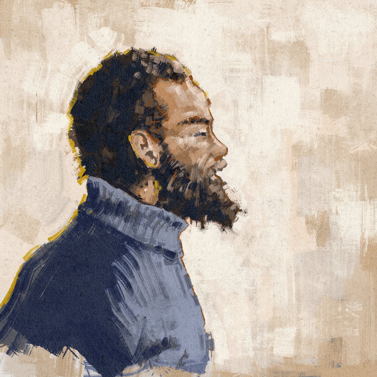 صورة للناشط ، الثوري ، مايكل إكس (رسم توضيحي) بواسطة أليساندرو لوناتي