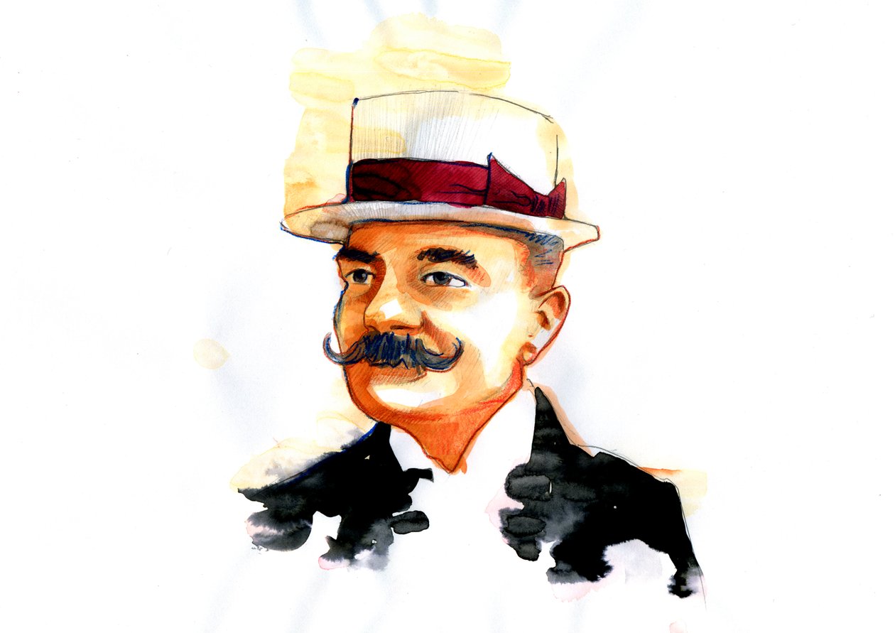صورة للكاتب الإيطالي إميليو سالغاري (1863-1911) بواسطة أليساندرو لوناتي